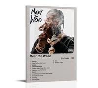 Pop Smoke-Meet The Woo 2 Poster Romantic Moive Canvas Wall Art Printing For Wall Decor12x18inch(30x45cm) Frame-style