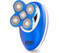 Pop Sonic Woman's 5 Head Electric Shaver for Close Comfortable Shave Featuring Wet Dry Operation Rechargeable Waterproof IPX5 - Blue