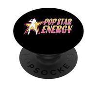 Pop Star Energy Retro Aesthetic Concert Singer Girls Music PopSockets Adhesive PopGrip