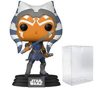 POP Star Wars: Clone Wars - Ahsoka Tano Funko Vinyl Figure (Bundled with Compatible Pop Box Protector Case), Multicolor, 3.75 inches