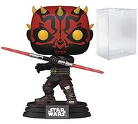 POP Star Wars: Clone Wars - Darth Maul Funko Pop! Vinyl Figure (Bundled with Compatible Pop Box Protector Case), Multicolor, 3.75 inches