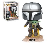 POP! Star Wars: The Mandalorian #402 The Mandalorian with The Child (Flying)