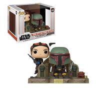 POP! Star Wars: The Mandalorian #486 Boba Fett and Fennec Shand on Throne (Television Moments)