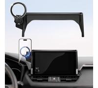pop-tech Magnetic Car Mount for 2019-2025 Toyota RAV4: for MagSafe Strong Magnets Cell Phone Holder for RAV 4 Accessories 7/8-Inch Touch Screen Cradles Compatible with iPhone Samsung