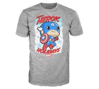 POP! Tee: Happy Heroic Holidays Captain America