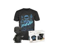 Funko POP! & Tee: Harry Potter - Dementor - Glitter - Large - (L) - T-Shirt - Clothes With Collectable Vinyl Figure - Gift Idea - Toys and Short Sleeve Top for Adults Unisex Men and Women