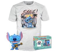 POP! & Tee: Lilo & Stitch #1044 Stitch with Ukelele (Flocked) and T-Shirt set