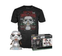 POP! & Tee: Star Wars - Holiday Stormtrooper (Metallic) T-Shirt set