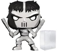 POP Teenage Mutant Ninja Turtles - Casey Jones (PX Previews Exclusive) Black & White Chase Funko Vinyl Figure (Bundled with Compatible Box Protector Case)