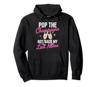 Pop The Champagne Got Back My Last Name Divorce Celebration Pullover Hoodie