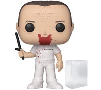 POP The Silence of The Lambs - Hannibal Lecter Blood Splatter Funko Vinyl Figure (Bundled with Compatible Box Protector Case), Multicolor, 3.75 inches