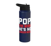 Pop The Wine He's No Longer Mine Wedding Annulment Divorce Stainless Steel Insulated Water Bottle