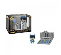 Funko Pop Dc Comics Batman 80th Hall Of Justice With Batman Figure Multicolor