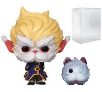 POP TV: Arcane League of Legends - Heimerdinger with Poro Funko Vinyl Figure (Bundled with Compatible Box Protector Case), Multicolor, 3.75 inches