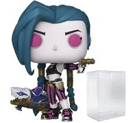 POP TV: Arcane League of Legends - Jinx Funko Vinyl Figure (Bundled with Compatible Box Protector Case), Multicolor, 3.75 inches