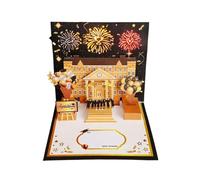 Pop-up 2025 Musical Lights And Decorations For Graduation Party,Graduation Cards 2025 - 3d Congratulations Graduation Cards | Fireworks Design With Envelopes For Son Granddaughter Nephew