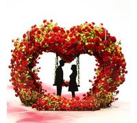 Pop-Up 3D Valentine's Day Card, Love Tree Hearts Greeting Card for Anniversary, Wedding, Engagement - 8" x 6" Cover with Message Note & Envelope - for Wife, Husband, Couple, Girlfriend, Her, Him