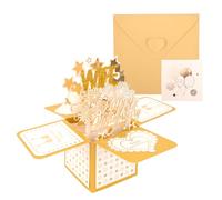Pop Up Anniversary Card - Romantic 3D Greeting Card, Valentines Day Cards - Perfect happy anniversary card for Husband, Wife, Him & Her (Wife)