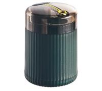 Pop-Up Automatic Toothpick Dispenser, Luxury Push Button Toothpick Holder, Portable Toothpick Holder Pops Out, Household Living Room Toothpick Jar, For Both Indoor and Outdoor Use (Dark Green)