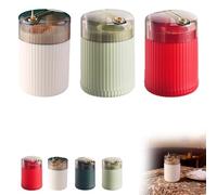 Pop-Up Automatic Toothpick Dispenser, Luxury Push-Button Toothpicks Container Storage Box, Compact Tooth Flosser Holder for Home & Outdoor Use (red+green+white)