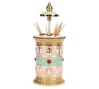 Pop Up Automatic Toothpick Dispenser, Portable Retractable Toothpick Holder Dispenser Retro Automatic Pop Up Toothpick Box Container for Home Restaurant Hotel Decor