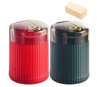 Pop Up Automatic Toothpick Dispenser, Push Button Toothpick Holder, Automatic Toothpicks Dispenser Holder with Toothpicks, Quiet and Elegant for Offices, Homes, Restaurants, Bars (A1)