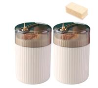 Pop Up Automatic Toothpick Dispenser, Push Button Toothpick Holder, Automatic Toothpicks Dispenser Holder with Toothpicks, Quiet and Elegant for Offices, Homes, Restaurants, Bars (A4)