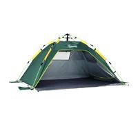 2 Man Pop-up Beach Tent Sun Shade Shelter Hut with Windows Door Outsunny Green One Size