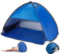 Pop Up Beach Tent for Personal and Small Pets, Windproof Beach Sun Shelter Outdoor Portable Beach Tents for Small Dogs Cats Camping Park Hiking Picnic Touring (Color : Blue, Size : 70 * 50 * 45cm)