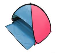 Pop-Up Beach Tent - UV Sun Protection Lightweight Outdoor Tent with Storage Bag - Shade for Baby, Adults, Kids & Pets(Carmine with blue)