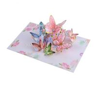 Pop-Up Birthday Cards for Her, Pop-Up Cards for Birthday, Gold Edged Butterfly Greeting Card, Festival Greeting Cards for Birthday, Thanksgiving, Christmas, Get Well, Thinking of You