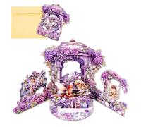 Pop up Birthday Cards for Women, Pop up Birthday Card with Envelope, Garden Fairy 3D Colorful Greeting Card for Mother's Day Wedding Valentine's Day Anniversary Birthday Christmas