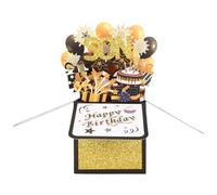 Pop-Up Birthday Cards Set for Sons, 3D Funny Birthday Son Greeting Card with Envelope and Mini Card Cake Balloons Gift Box Design for Boys