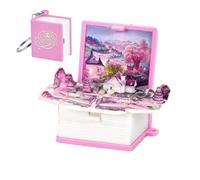 Pôp Up Book Keychain - Cute Car Key Chain Toy Keychain Story Book Keychain Pôp Up Story Book Keychain, Cute Literature Gift for Book Lovers, Small Gift for Boy, Dreamland (Random Pattern), Se référer