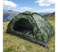Pop Up Camouflage Dome Tent - Waterproof, 1 Person, Lightweight, UV Protected, Family Outdoor Backpacking Tent with Carrying Bag
