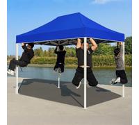Pop Up Canopy Tent, Folding Shelter with Adjustable Height, Heavy Duty UV Protection Outdoor Shade for Market and BBQ