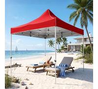Pop Up Canopy Tent, Portable Sun Shelter, Adjustable Height Outdoor Shade for Events, Parties, Patio, Camping, Beach