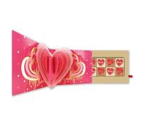 Pop Up Card & Chocolate Gift Box Love Heart Surprise Valentine's Day Card & Gift VPCTT001