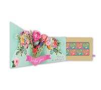 Second Nature Pop Up Card & Chocolate Gift Box Surprise Floral Treats Mother's Day Card & Gift MPCTT001