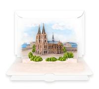 Pop-Up Card Cologne Cathedral - 3D Voucher Card & Gift Packaging for City Trip Cologne, Travel Voucher for Men, Women & Couples, Holiday Card & Money Gift Farewell Card Retirement