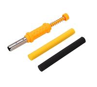 Pop Up Carp Fishing Bait Making Zig Imitation Tool, Portable Carp Rig Method Feeder, Round Bait Lures Making Tools with Three Grooves and Foam Sticks, Durable Plastic Material for (Yellow Black)