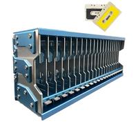 Pop Up Cassette Storage Box, Aluminum Tape Organizer, Button Activated Eject Mechanism, 20 Capacity Desktop Display Rack, for Nostalgic Home Or Studio Display Case, Office Music Collection
