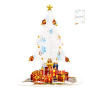 Pop Up Christmas Cards, 13 Inch Snowflake Christmas Tree Bouquet Card | 3D Paper Popup Greeting Card for Christmas, Keepsake Xmas Holiday Cards for Family Friends, with Envelope