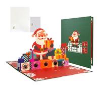 Pop-up Christmas Cards - 3D Greeting Cards in Paper Material | Card Size 15 x 20 cm Funny Holiday Gift Cards with Money Holder | For Family, Friends And