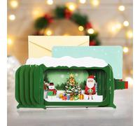 Pop Up Christmas Cards With Envelopes,3D Christmas Cards,Christmas Greeting Cards,Christmas Tree Pop Up Card for Friends, Family,Kids, Children
