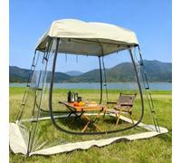 Pop-Up Clear Weather Shelter Tent 2-4 Person Outdoor Screen House | Clear Pop-up Shelter Tent, 210D Waterproof Oxford Canopy, for Camping, Picnic, Beach, Ice-fishing