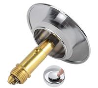 Pop Up Click Clack Plug 66mm Solid Brass Universal Basin Pop-up Drain Stopper Push Sink for Kitchen Bathtub Bathroom Basins Plugs Replacement (1Pcs)