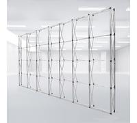 Pop up Display Stand Tension Backdrop Booth Frame Folding Space Truss,Aluminum Trade Show Exhibition banner Stand Poster rack for Concert Birthday Party Signing Conference Weddings,Carrying Bag