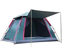 Pop-up Dome Tent Automatic Quick Open Thicken Waterproof Camp Outdoor Tent Ventilation Install Fully 2-4 Person, Setup Porch Double Layer-85 * 85 * 55INCH Household faucets