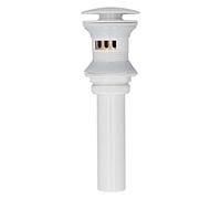 Pop Up Drain Stopper Press Bounce Deodorization Bathroom Sink Drain White for Home (with Hole)